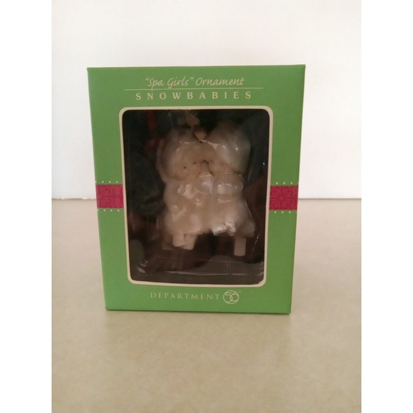 Snowbabies "Spa Girls" Ornament 2008 Department 56 New In Box - Picture 2 of 10